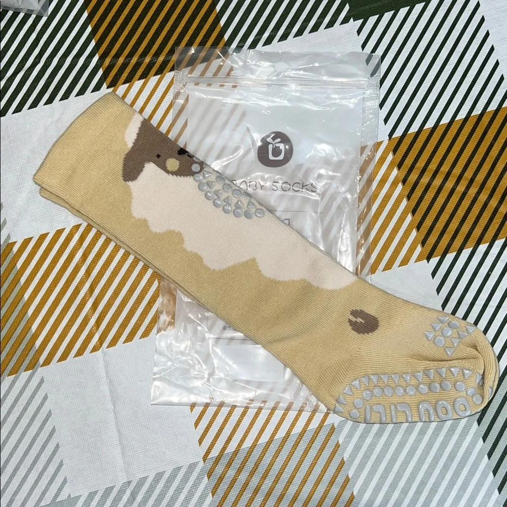 Baby Thigh High Gripper Socks NWT Size Small Up to 12 Months GREAT for Crawling